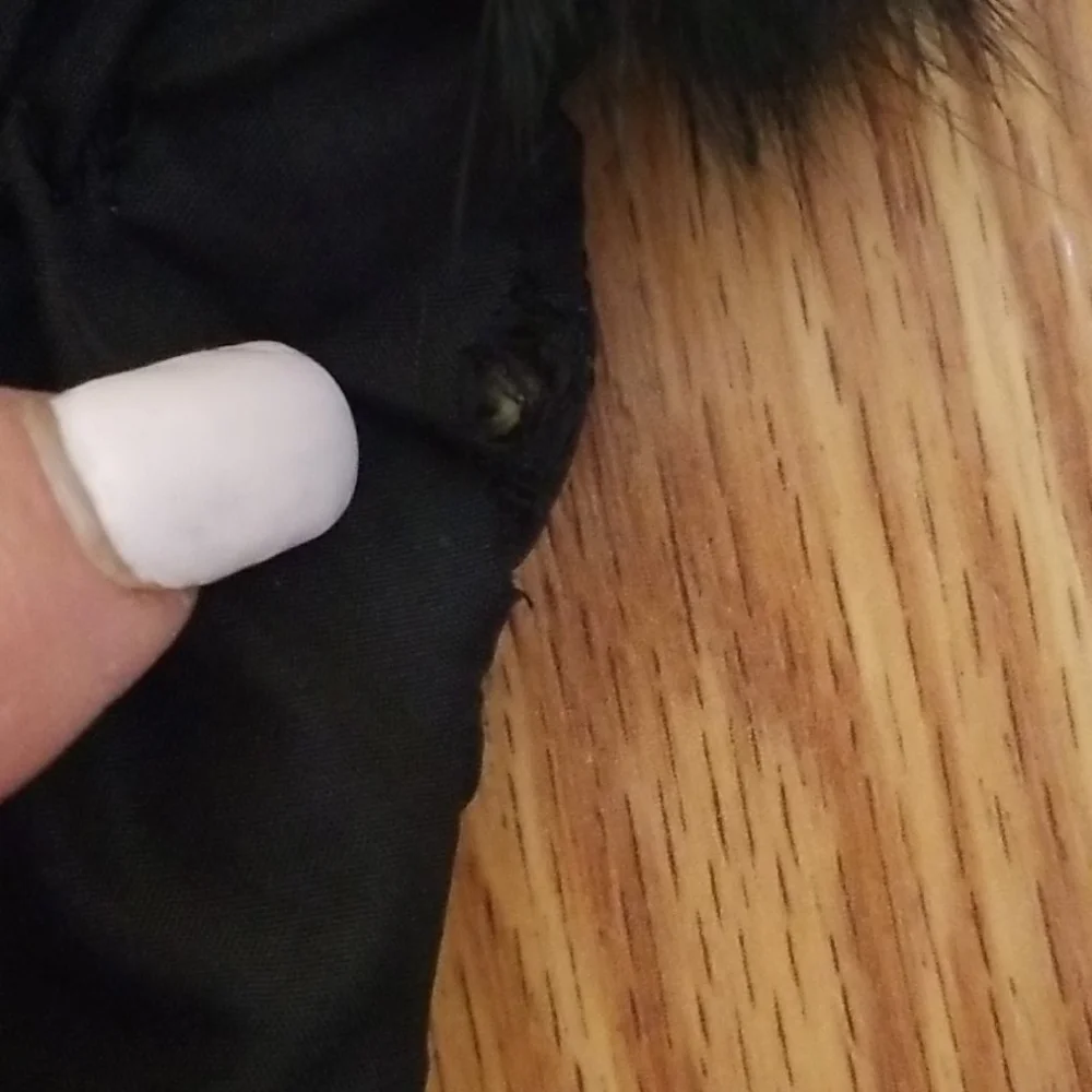 Preston of York gloves black with‎ fur med